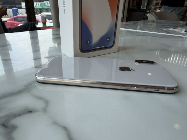 iPhone X สีขาว 256 GB ตัว Top เครื่องศูนย์ไทย โมเดล Th สภาพสวย สแกนใบหน้าปกติ รูปที่ 5