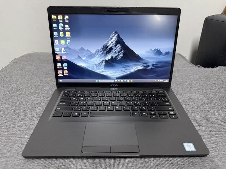 โน๊ตบุ๊ค Dell i5 เจน8 แรม8G ddr4 UHD620 Graphics  M.2 512G 14" FHD สภาพสวย