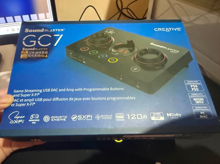 อุปกรณ์เกมส์ SOUND BLASTER GC7 ซาวน์การ์ดมือสองสภาพนางฟ้า