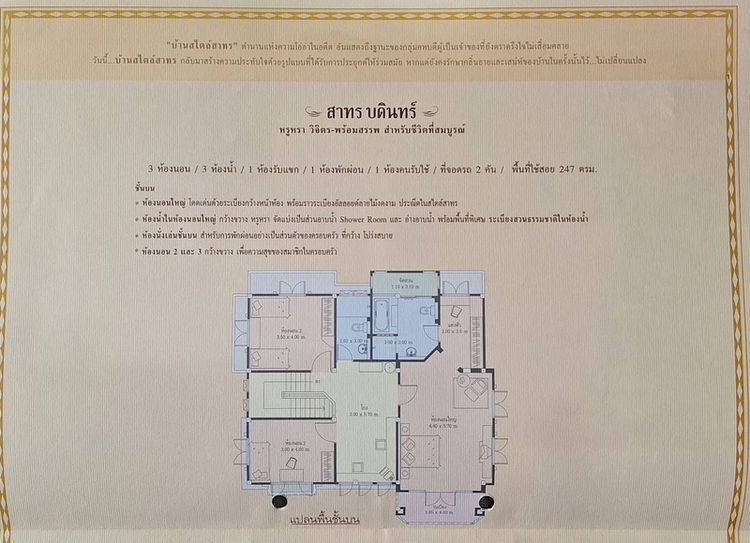 Property Perfect มีบางส่วน ขายบ้าน มณีรินทร์มาสเตอร์พีซ รังสิต รูปที่ 3