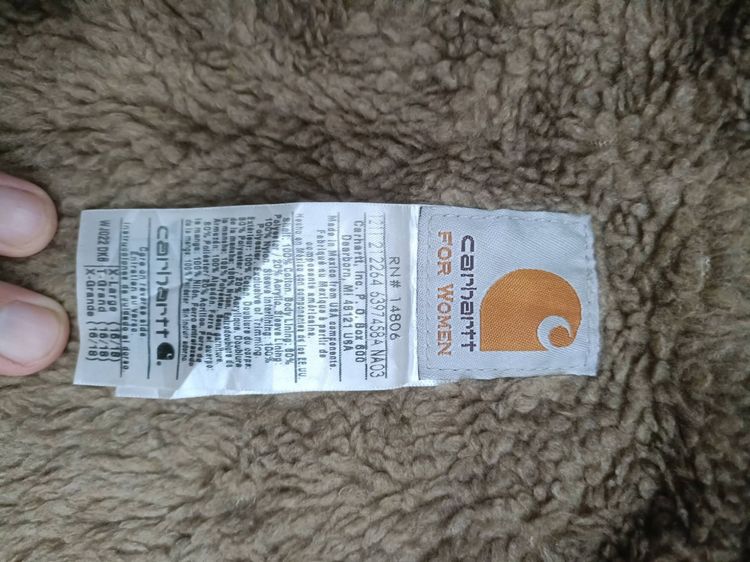 CARHARTT JACKET WJ022 DKB  ผ้าแคนวาส รูปที่ 4