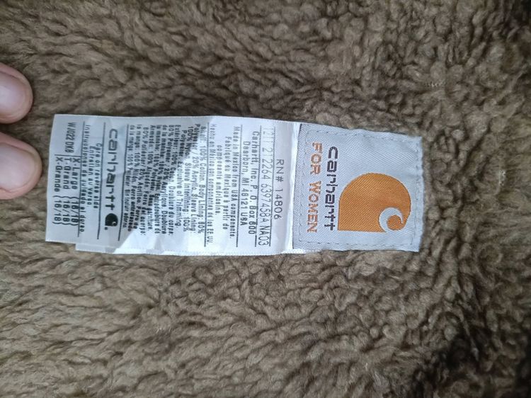 อื่นๆ เสื้อแจ็คเก็ต | เสื้อคลุม EU 42 น้ำตาล แขนยาว CARHARTT JACKET WJ022 DKB  ผ้าแคนวาส