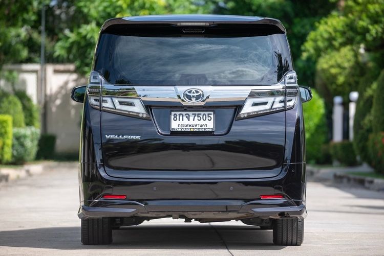 Toyota Vellfire 2018 2.5 Van เบนซิน ไม่ติดแก๊ส เกียร์อัตโนมัติ ดำ รูปที่ 3