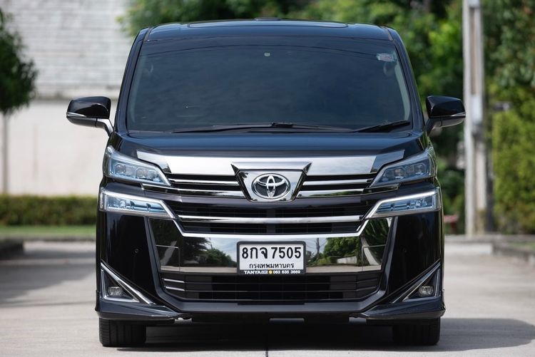Toyota Vellfire 2018 2.5 Van เบนซิน ไม่ติดแก๊ส เกียร์อัตโนมัติ ดำ รูปที่ 2