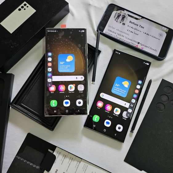 Samsung S23 ultra 5G 256g ศูนย์ไทยTh สีครีม มีกล่อง  ได้รับเคลมเปลี่ยนจอ และแบตใหม่ศูนย์ ประกันอะไหล่90วัน ใช้งานดีเยี่ยมครับ รูปที่ 18