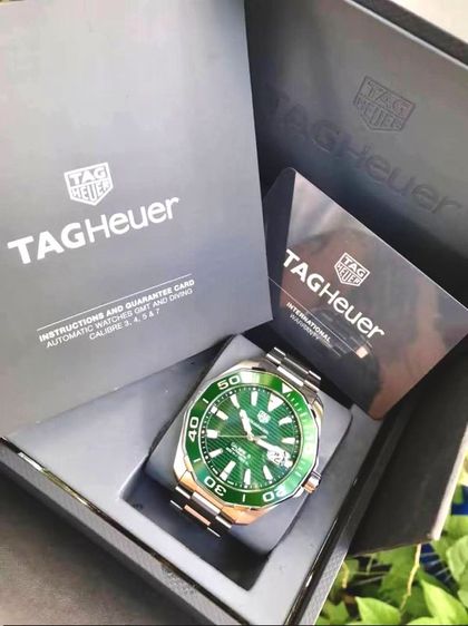 Tag Heuer Aquaracer Auto Calibre5 Green Dial WAY201S-0🇨🇭🇨🇭 รูปที่ 10