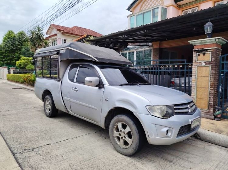 Mitsubishi Triton 2012 2.4 CNG Pickup เบนซิน เกียร์ธรรมดา เทา รูปที่ 2