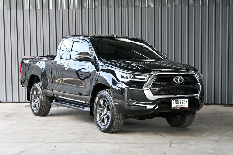 Toyota Hilux Revo 2022 Smart Cab 2.4 Entry Prerunner Pickup ดีเซล ไม่ติดแก๊ส เกียร์ธรรมดา ดำ รูปที่ 3