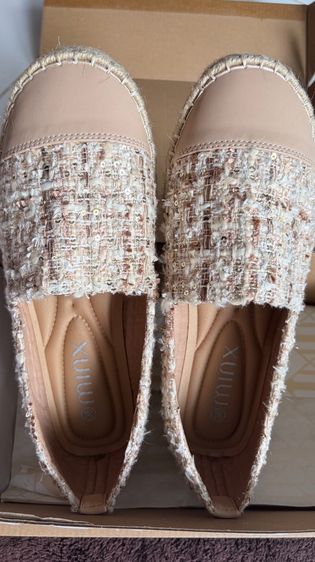 MINX รุ่น Chloe tweed extra soft รองเท้าพื้นสาน พื้นนุ่ม ลายผ้าลิมิเตด minxshoes รูปที่ 4