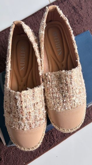 MINX รุ่น Chloe tweed extra soft รองเท้าพื้นสาน พื้นนุ่ม ลายผ้าลิมิเตด minxshoes