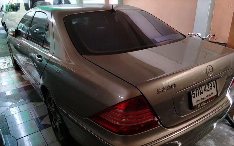 Mercedes-Benz S-Class 2002 S280 Sedan เบนซิน LPG เกียร์อัตโนมัติ บรอนซ์ทอง รูปที่ 3