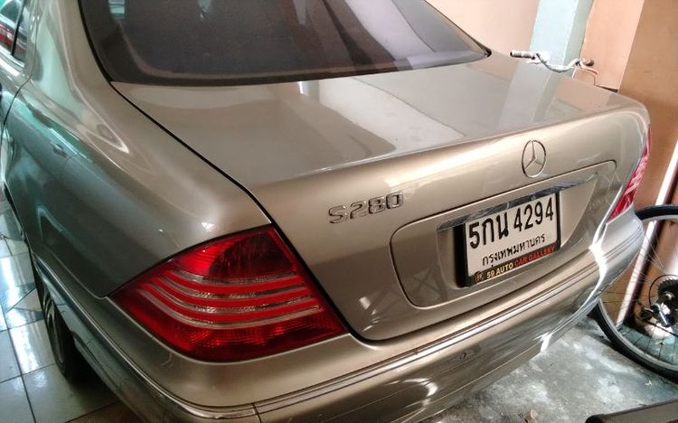 Mercedes-Benz S-Class 2002 S280 Sedan เบนซิน LPG เกียร์อัตโนมัติ บรอนซ์ทอง รูปที่ 2