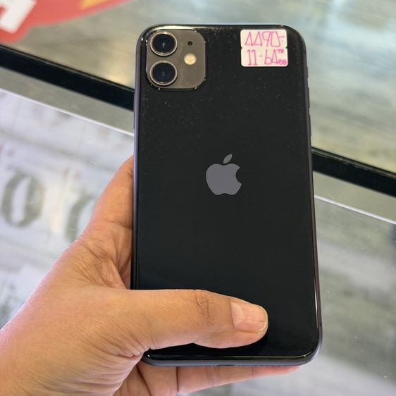 iPhone11 64GB สีดำ เครื่องศูนย์ โมเดลTH สภาพสวยมาก สุขภาพแบต100%(แบตใหม่)🔥🔥 รูปที่ 2