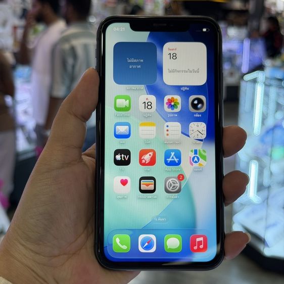 iPhone11 64GB สีดำ เครื่องศูนย์ โมเดลTH สภาพสวยมาก สุขภาพแบต100%(แบตใหม่)🔥🔥