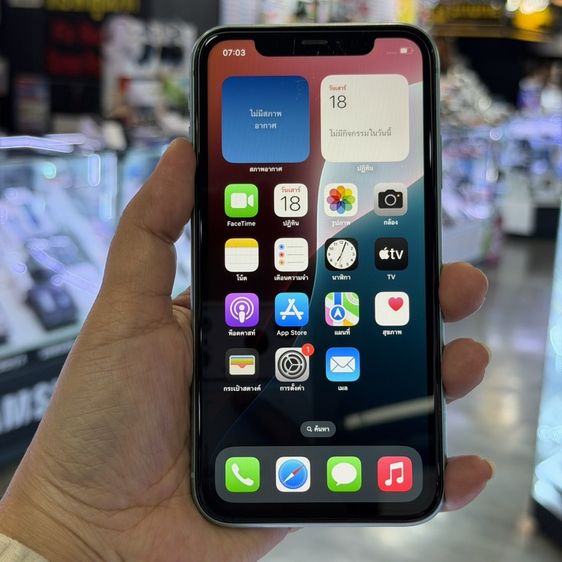 iPhone11 128GB สีเขียว เครื่องศูนย์ โมเดลTH ❤️❤️
