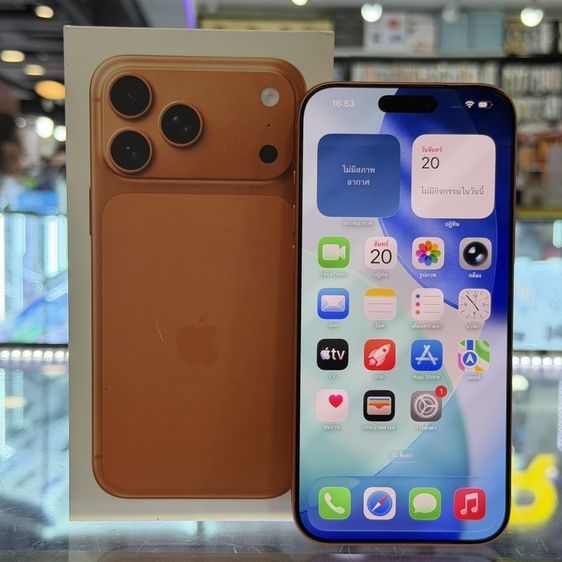 อื่นๆ 512 GB iPhone17 Pro Max 512GB สีส้ม โมเดลQL สภาพสวยมากๆ สุขภาพแบต100% ประกันในระบบยาวๆข้ามปี❤️❤️