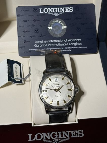Longins เงิน Longines Conquest heritage