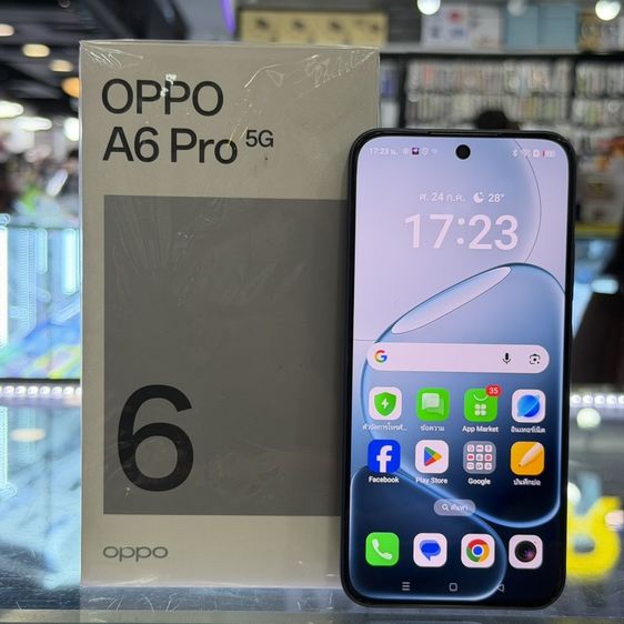 อื่นๆ 128 GB OPPO A6 Pro 5G สีฟ้า(Stellar Blue) เครื่องศูนย์ สภาพสวย จอ6.57นิ้ว แรม6รอม128 Dimensity6300 กล้อง50ล้าน(2ตัว) ประกันศูนย์ยาวๆ🔥🔥