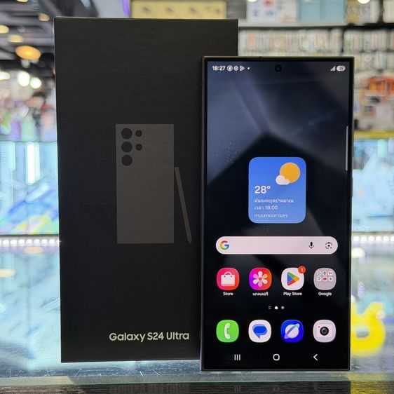 Galaxy S24 Ultra 256 GB Samsung S24 Ultra 256GB Titanium  Black เครื่องศูนย์ สภาพสวยมากๆ จอ6.8นิ้ว แรม12รอม256 Snap8 Gen3 กล้อง200ล้าน(4ตัว) ครบยกกล่อง❤️❤️