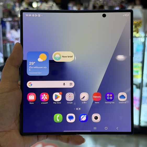 อื่นๆ 256 GB Samsung Z Fold7 สีฟ้า เครื่องศูนย์ สภาพสวย จอ8.0นิ้ว แรม12รอม256 Snap8 Elite กล้อง200ล้าน(3ตัว) ประกันศูนย์มีCare+ยาวๆ🔥🔥