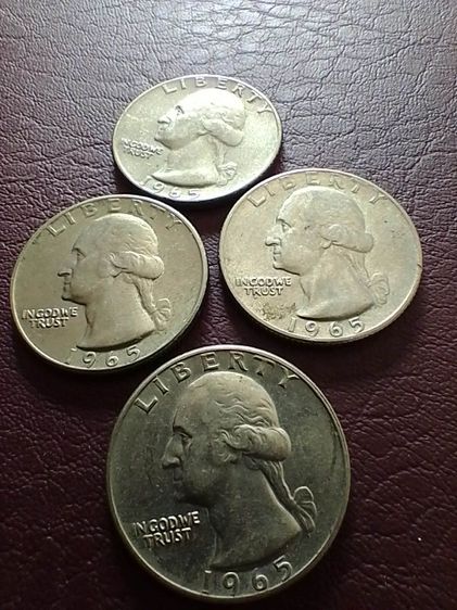 เหรียญ Liberty ปี 1965 เหรียญละ 450 บาท ซื้อ 4 เหรียญ ขาย 1,500 บาท รูปที่ 2