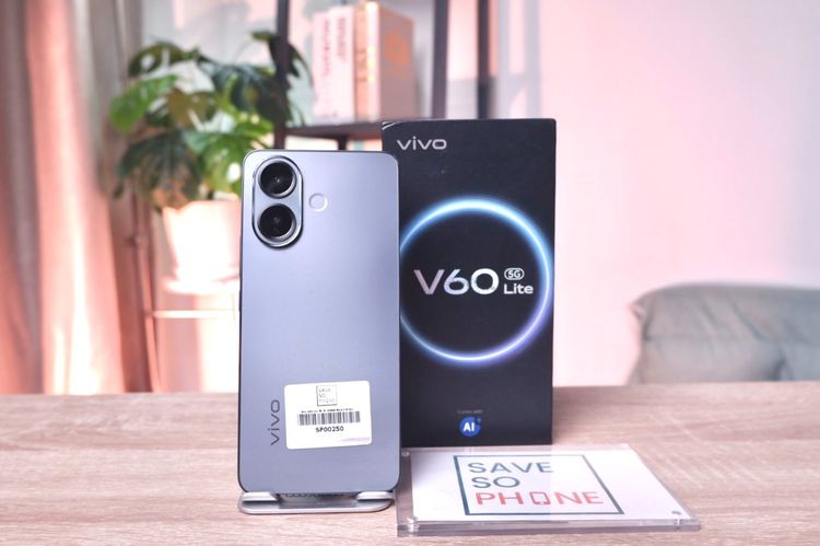 อื่นๆ 256 GB Vivo V60 Lite 5G 8+256GB สี Black เครื่องสวย ราคาเพียง 6,990.- มีประกันร้าน 60วัน