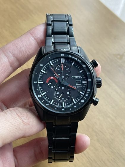นาฬิกา Citizen Eco-Drive สีดำ เป็นนาฬิกาพลังงานแสง ที่ไม่ต้องเปลี่ยนถ่าน