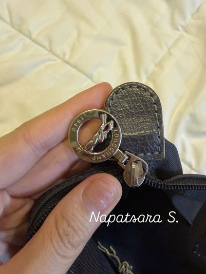 Longchamp Le Pliage Club สี Graphite Size S (M) สภาพยังสวย ของแท้แน่นอน รูปที่ 9