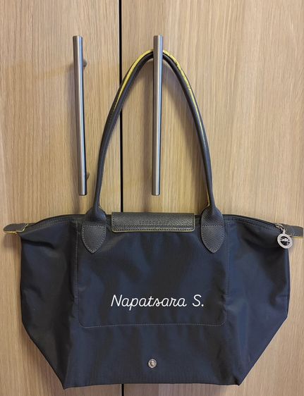 Longchamp Le Pliage Club สี Graphite Size S (M) สภาพยังสวย ของแท้แน่นอน รูปที่ 2