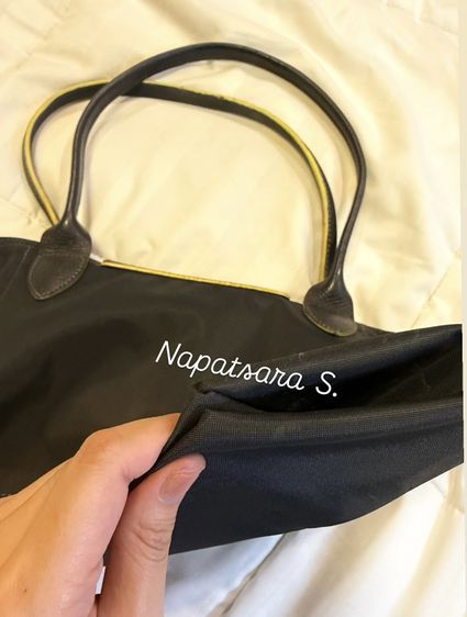 Longchamp Le Pliage Club สี Graphite Size S (M) สภาพยังสวย ของแท้แน่นอน รูปที่ 4