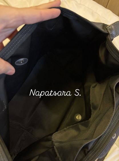 Longchamp Le Pliage Club สี Graphite Size S (M) สภาพยังสวย ของแท้แน่นอน รูปที่ 7