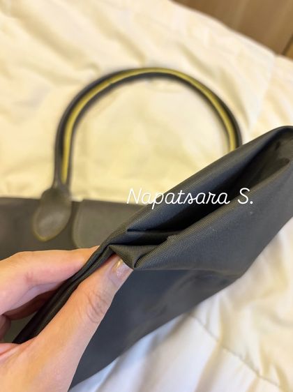 Longchamp Le Pliage Club สี Graphite Size S (M) สภาพยังสวย ของแท้แน่นอน รูปที่ 3