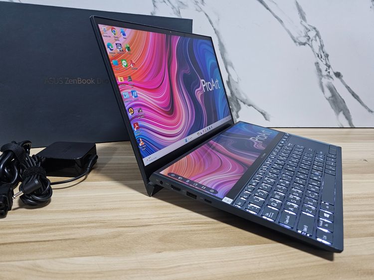 Asus ZenBook Duo i7-10510U+Ram16+ssd1Tb+Touchscreen+Pen+2จอ Srgb100 รูปที่ 5