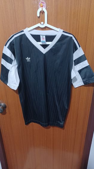 ชุดฟุตบอล ผู้ชาย ดำ เสื้อ vtg adidas