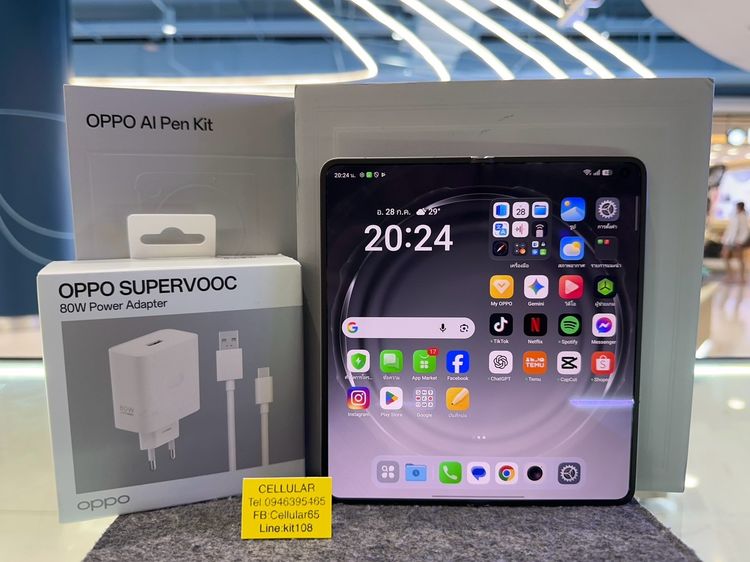 อื่นๆ 512 GB OPPO Find N6 512GB พร้อมOppo Ai pen Kit ประกันศูนย์ไทย7เดือนกว่า