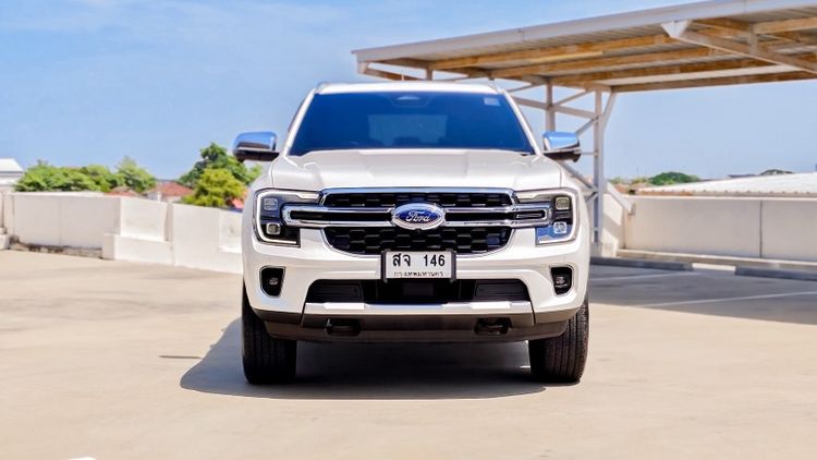 Ford Everest 2023 2.0 Bi-Turbo Titanium+ 4WD Utility-car ดีเซล ไม่ติดแก๊ส เกียร์อัตโนมัติ ขาว