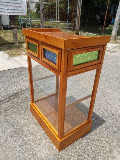 ตู้กระจกสี บานกระจกสีหมุนได้ 60x40x90 ซม. รูปที่ 2
