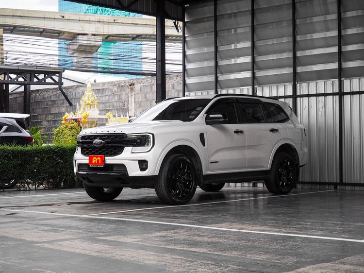 Ford Everest 2022 2.0 Turbo Sport Utility-car ดีเซล ไม่ติดแก๊ส เกียร์อัตโนมัติ ขาว