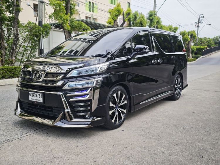 Toyota Vellfire 2019 2.5 Z G Edition Utility-car เบนซิน ไม่ติดแก๊ส เกียร์อัตโนมัติ ดำ รูปที่ 4