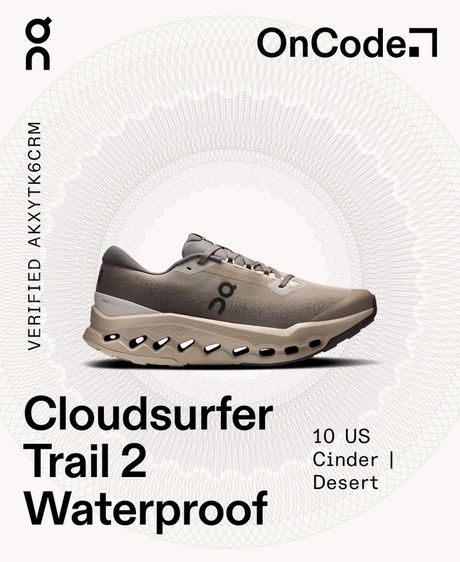 on cloud surfer2สภาพ95 แท้จากญี่ปุ่นใส่เดินสบายซัพพอร์ตเท้ามาก รูปที่ 6