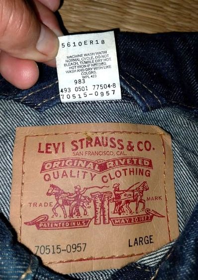 Levi,s  Mexico.ผ้ารุ่นเก่า.สภาพ Deadstock รูปที่ 4
