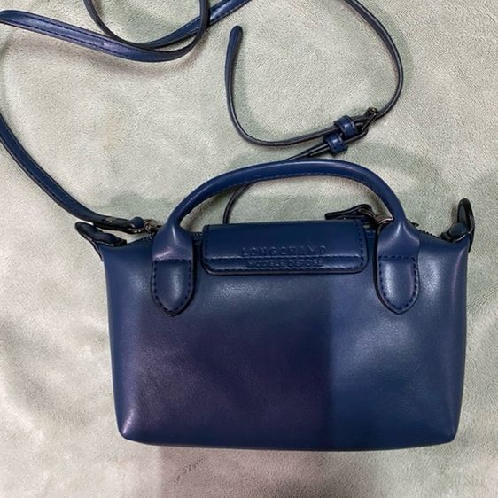Longchamp Le Pliage Xtra Pouch หนัง💯 (สีNavy) รูปที่ 3