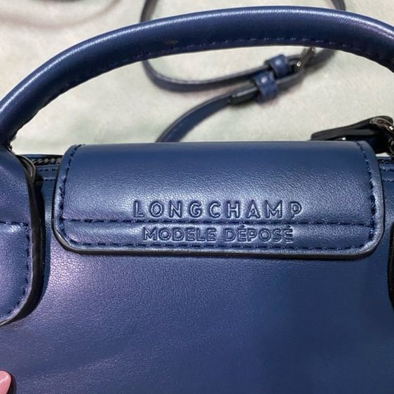 Longchamp Le Pliage Xtra Pouch หนัง💯 (สีNavy) รูปที่ 4