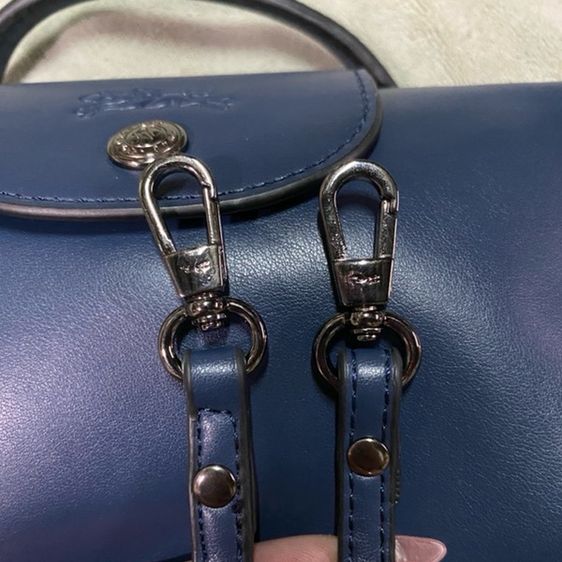 Longchamp Le Pliage Xtra Pouch หนัง💯 (สีNavy) รูปที่ 12