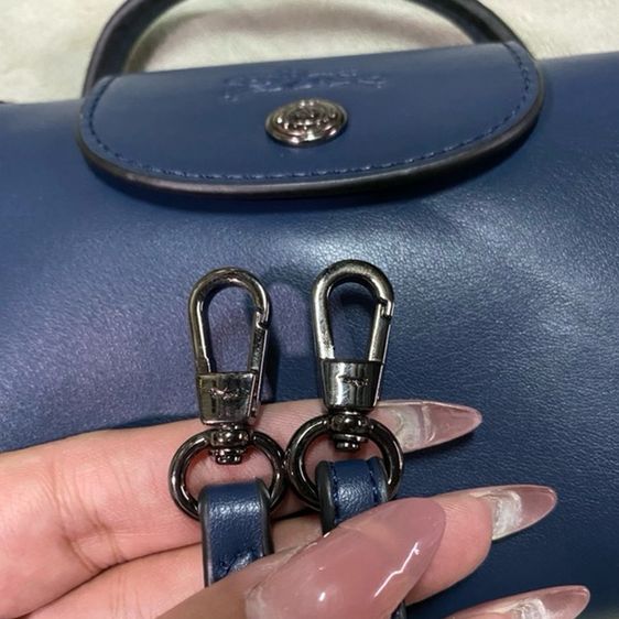 Longchamp Le Pliage Xtra Pouch หนัง💯 (สีNavy) รูปที่ 11