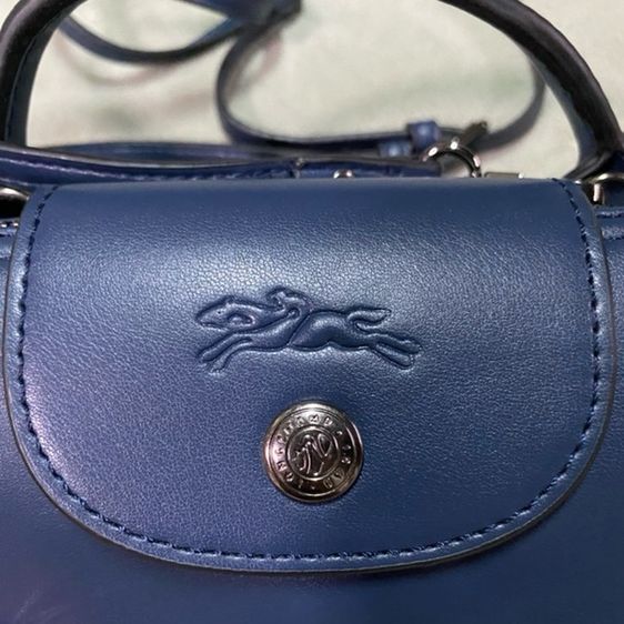 Longchamp Le Pliage Xtra Pouch หนัง💯 (สีNavy) รูปที่ 5