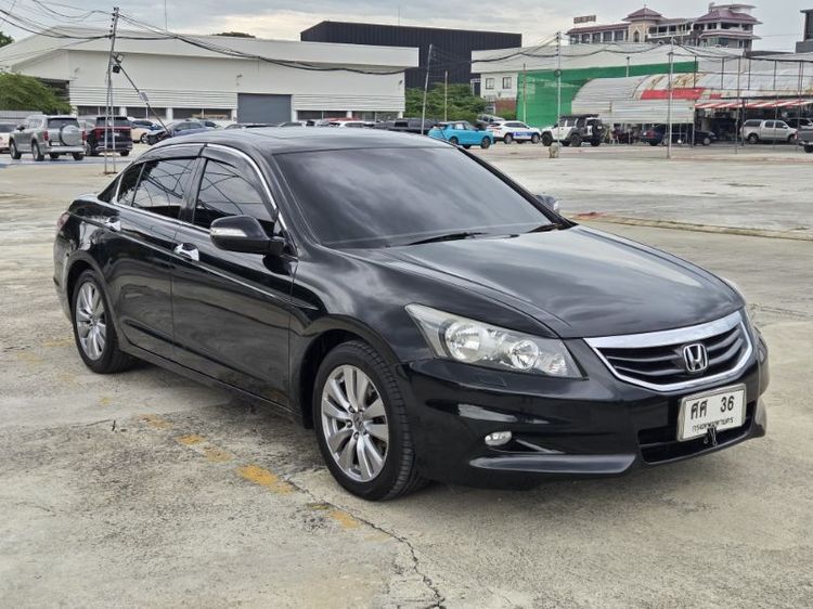 Honda Accord 2012 2.4 JP Sedan เบนซิน LPG เกียร์อัตโนมัติ ดำ รูปที่ 2