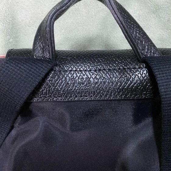 เป้ Longchamp Le Pliage Green Recycled Canvas With Leather Backpack ไซด์ M รูปที่ 5
