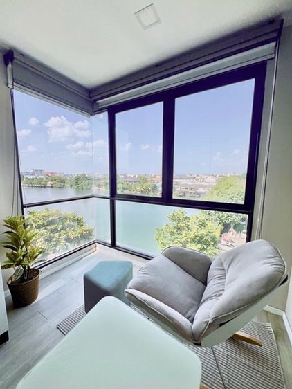 ไม่อนุญาต ตกแต่งครบ Rare Unit ขาย Atmoz ลาดพร้าว 71 ห้องมุม วิวทะเลสาบ 1 Bed Plus 39.24 ตร.ม.