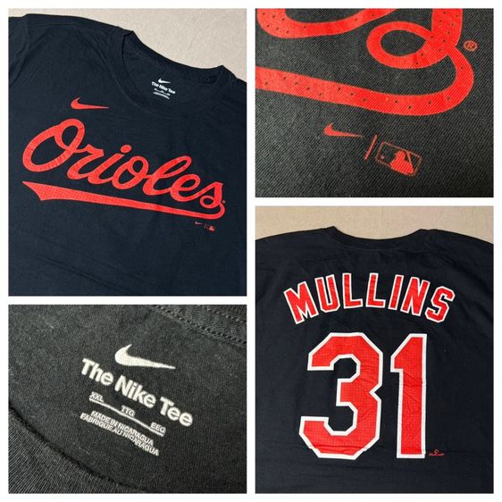 เสื้อยืด Nike Orioles 31 Player Mullins Size XXL